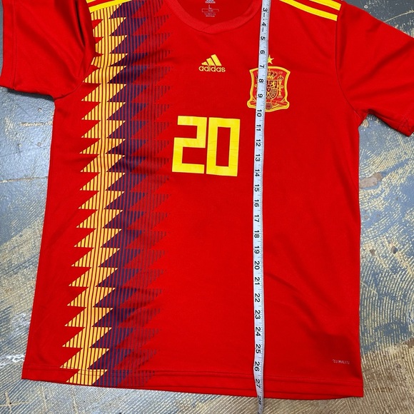 Adidas Marco Asensio Spain Home Jersey #20 2017 BQ4701 Large ClimaLite - Picture 9 of 9